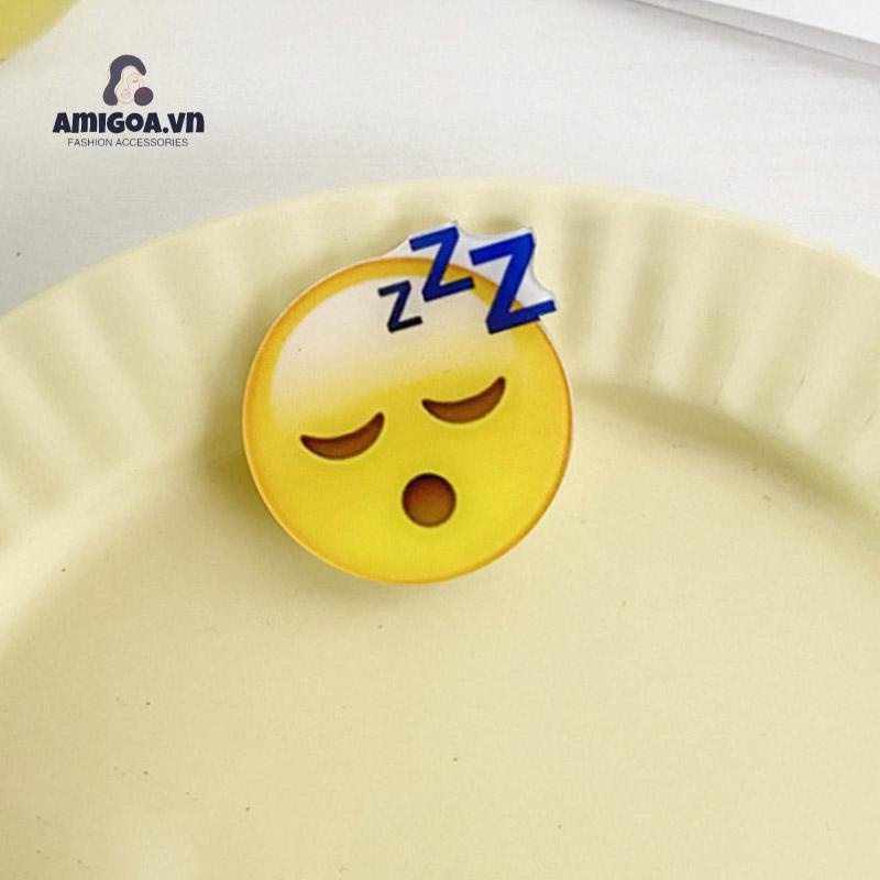 [amigoa.acc] Kẹp Tóc Hình Giọt Nước Bằng Acrylic Chống Ồn