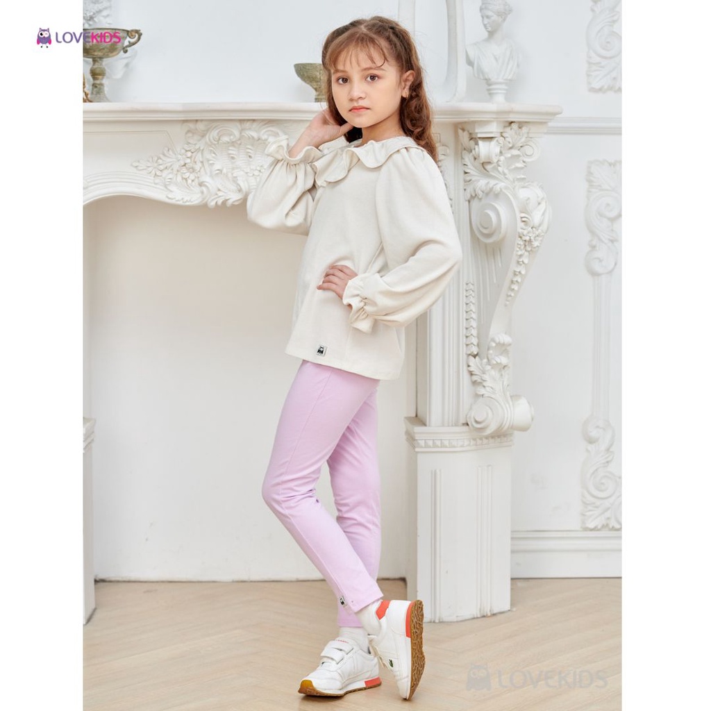 Quần legging Lovekids bé gái, thun cotton mềm mại, thoải mái, size từ 3 đến 10 tuổi