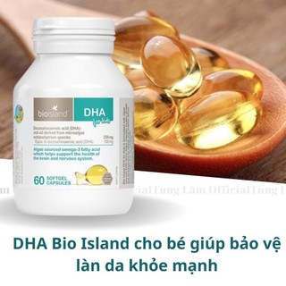 (date 2022) viên uông dha kid bio island 60 viên