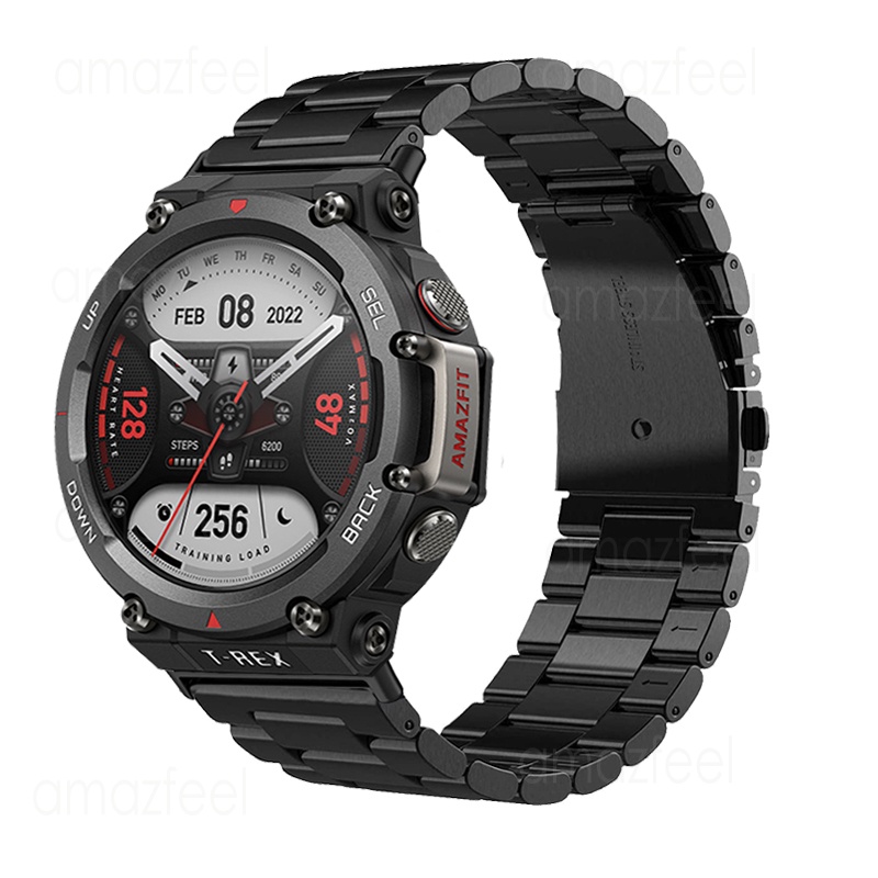 Dây Đeo Inox Dạng Lưới Cho Đồng Hồ Thông Minh Amazfit T-Rex 2