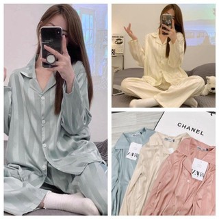 Bộ pizama lụa 3 màu siêu xinh