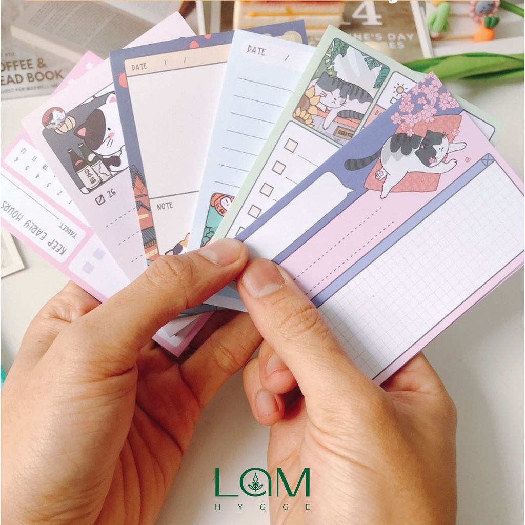 Set 10 Bưu thiếp Postcard mèo Nhật Bản dễ thương - Postcard Mèo 6x10cm