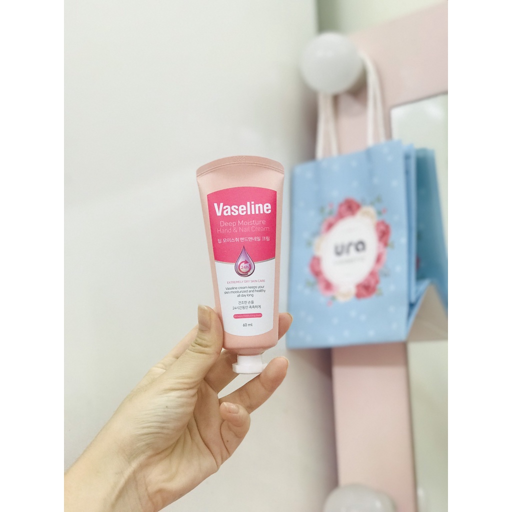 Kem Dưỡng Da Tay & Móng Cấp Ẩm Da VASELINE 24H Deep Moisture Hand & Nail Cream 60ml