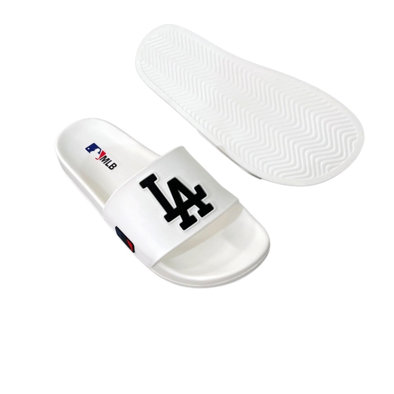 Dép Nam Quai Ngang Unisex MLB_ L.A 3039 - Dép Lê Nam 4 Màu Chất Liệu Cao Su Chống Trơn Trượt Mẫu Mới Full Box