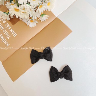 Set kẹp tóc nơ voan xinh xắn nhiều màu by Cloudy's mami