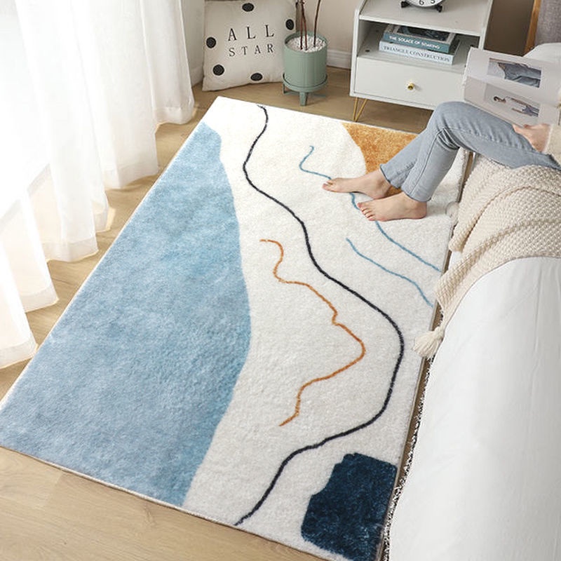 Thảm Trải Sàn Giả Cashmere Chống Bẩn Thiết Kế Đơn Giản Hiện Đại Sang Trọng Cho Phòng Khách / Phòng Ngủ