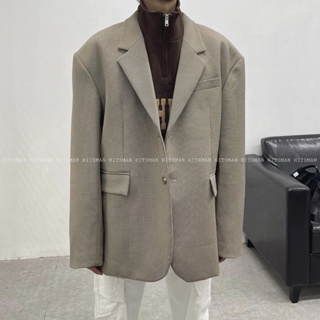 Áo blazer kẻ oversize HitsMan 0306