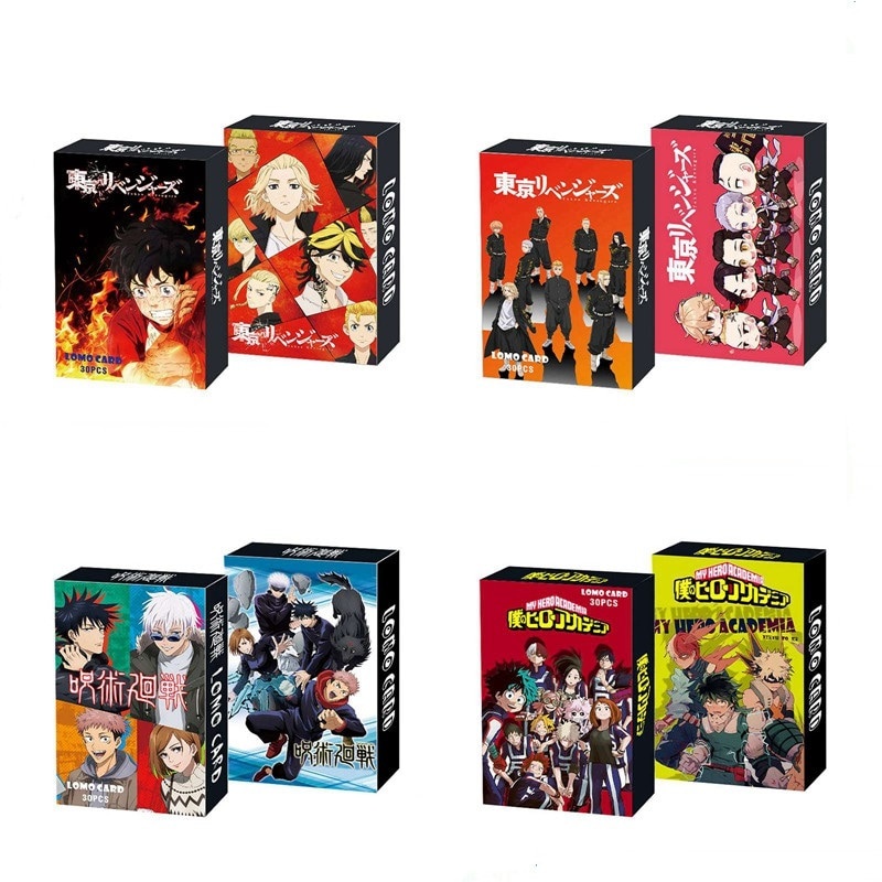 Lomo Card 30 Cái/bộ Anime Tokyo Revengers Cửu Âm Chân Kinh Kaisen Haikyuu