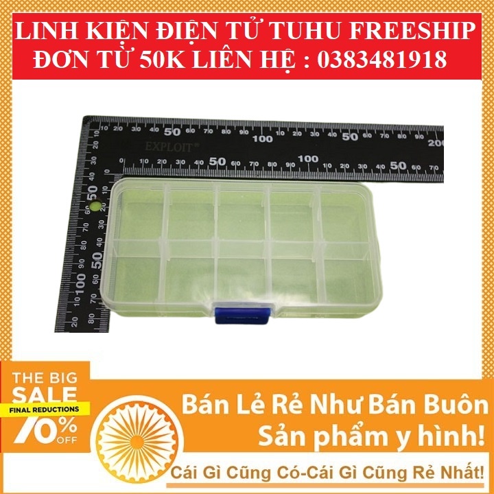 Hộp Đựng Linh Kiện Điện Tử 10 Ngăn