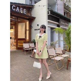 Đầm Tweed Cổ Bèo