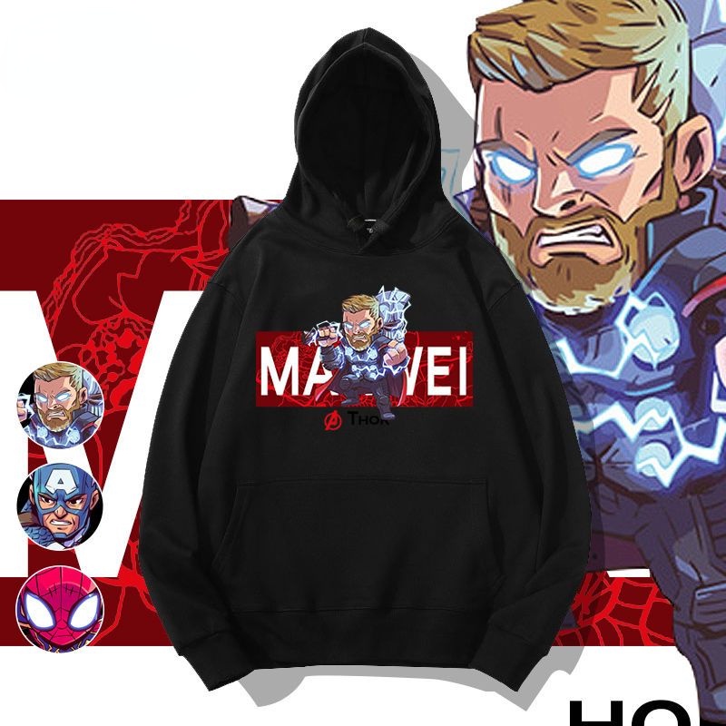 Áo hoodie cặp đôi Marvel Thor mới dành cho nam và nữ