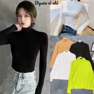 Bigsize(58kg đến 95kg)Áo thun Cổ Lọ Tay Dài Áo Thun Giữ Nhiệt Chất Cotton Lạnh Cao Cấp ACL