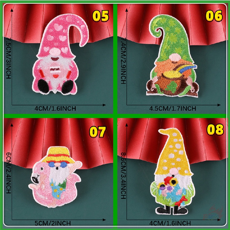 ☸ Sticker Ủi Thêu Hình Nhà Ảo Thuật ☸ 1 Huy Hiệu Gài Áo Hình Ông Già Noel