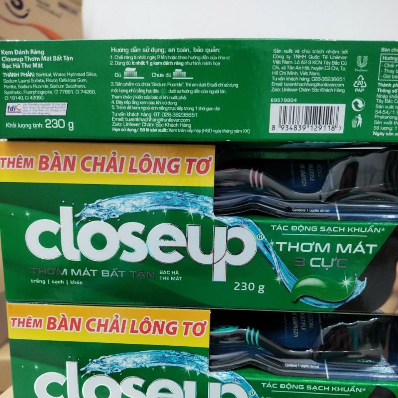 Kem đánh răng closeup bạc hà