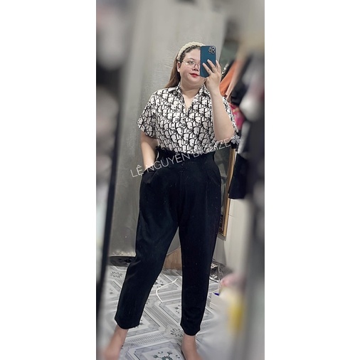 QUẦN BAGGY THUN BIGSIZE  Lưng Bảng Thun Hack Dáng Siêu Đỉnh