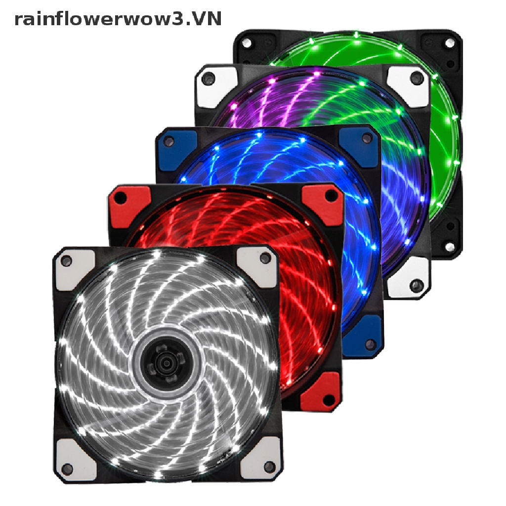 Quạt Tản Nhiệt CPU 120mm Màu RGB Yên Tĩnh Tiện Dụng Cho Máy Tính