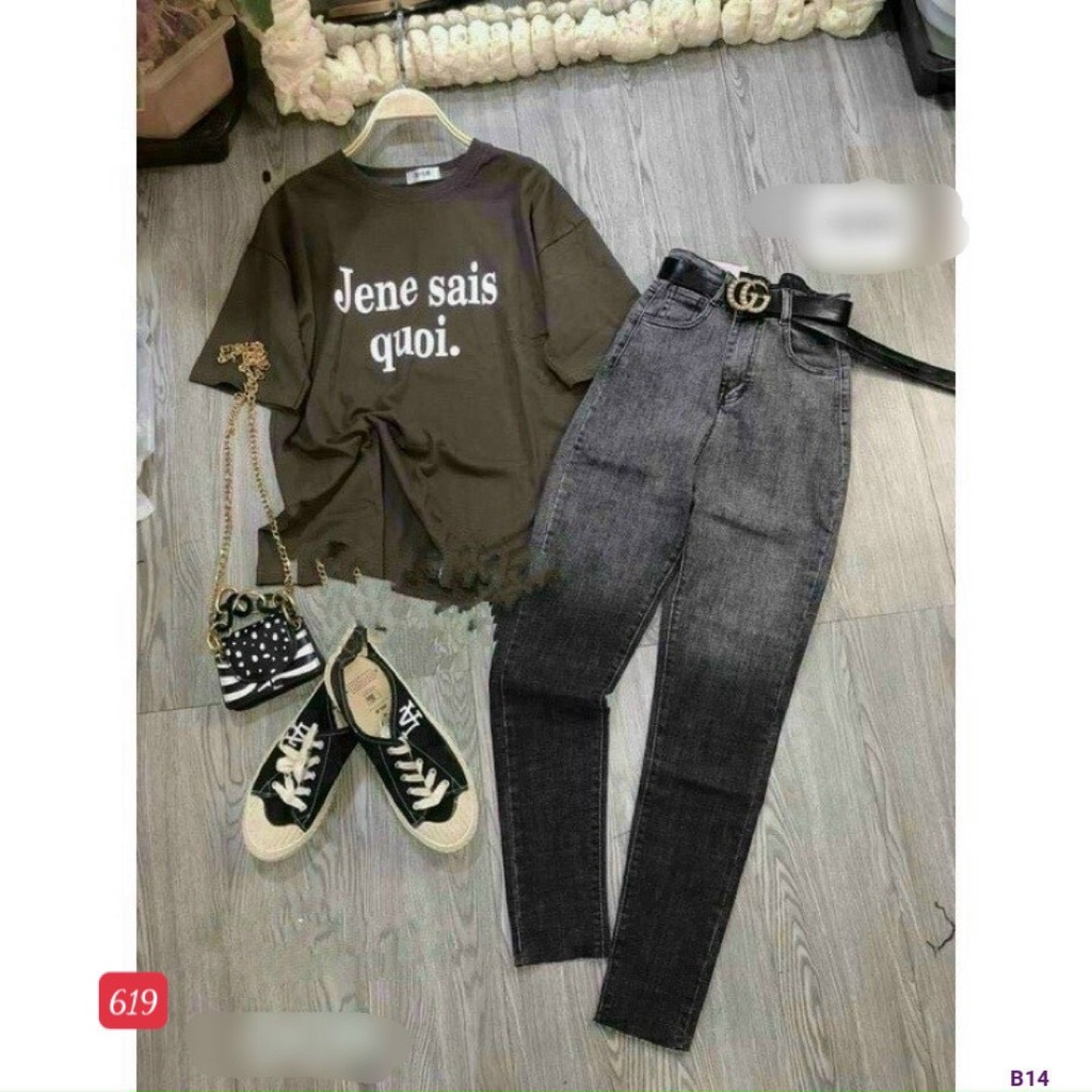 Quần jean nữ lưng cao mẫu mới  chất bò co giãn skinny ôm dáng siêu xinh mịn sịn A-T Fashion - MQ619