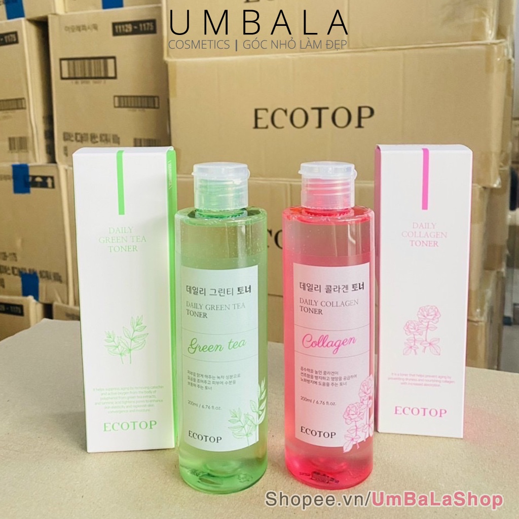 Nước hoa hồng Collagen Toner Ecotop