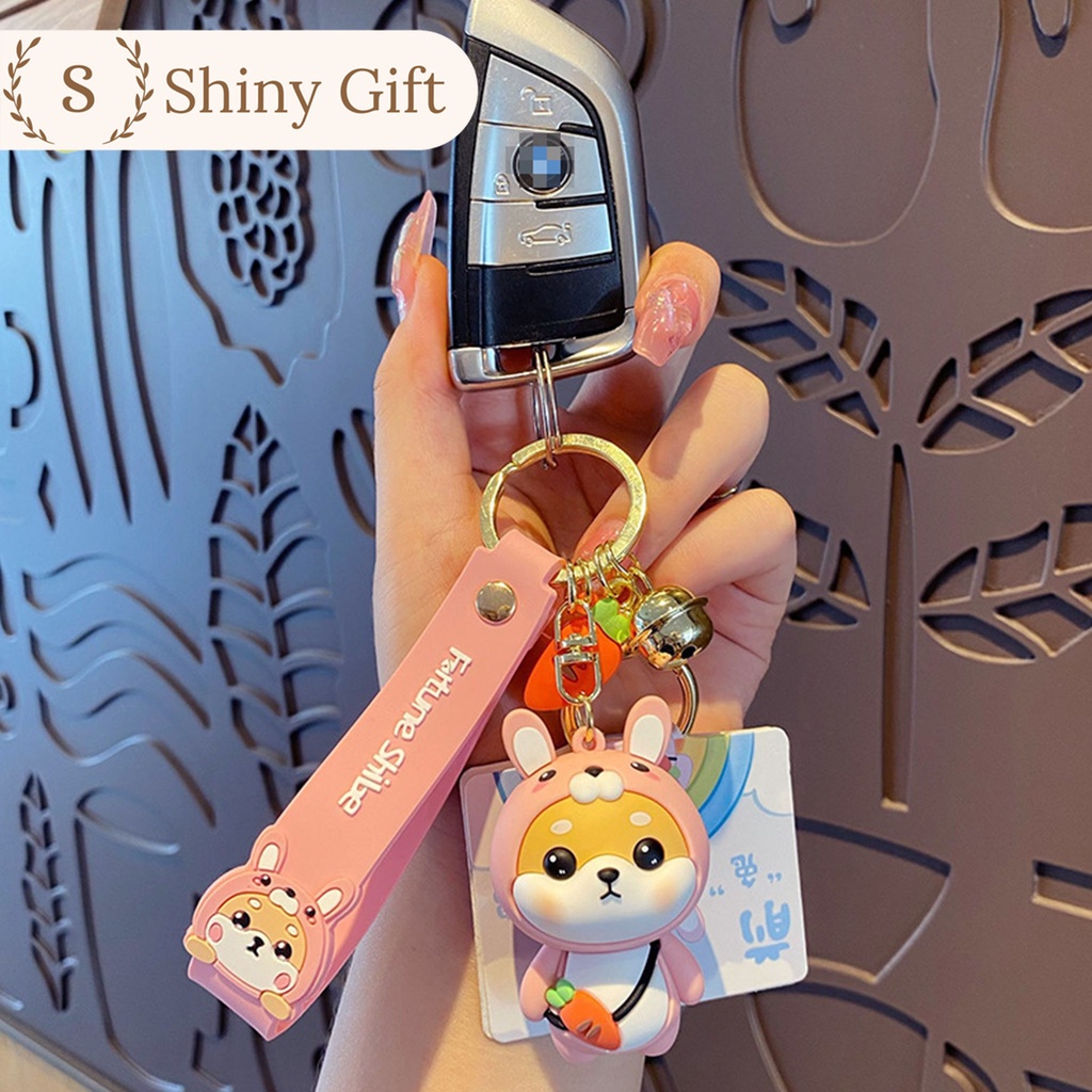 Móc khóa chó shiba Shiny Gift