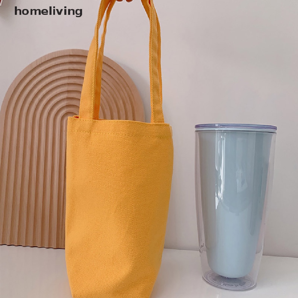 Vỏ Bọc Bình Nước Chất Liệu Canvas Có Dây Đeo Tiện Lợi