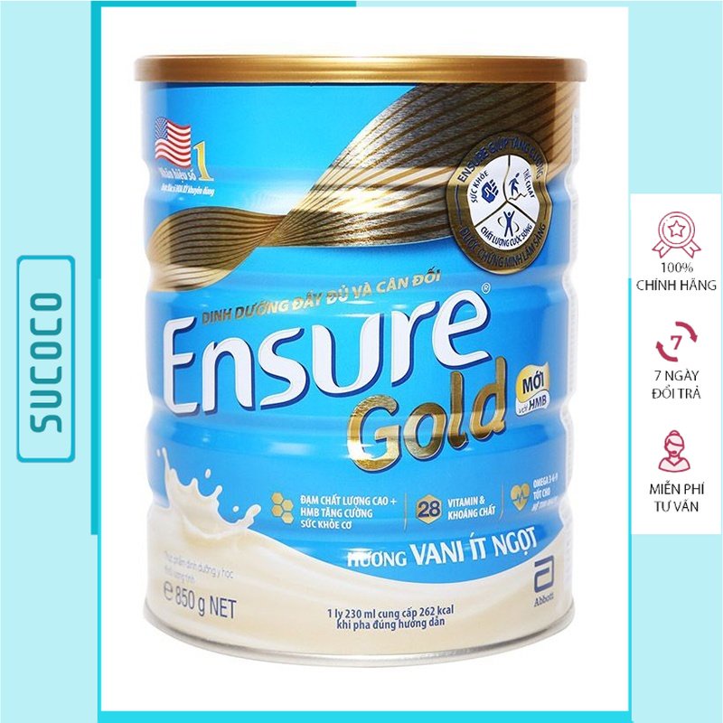 Sữa Ensure Gold vị Vani 850G  - [SUCOCO]