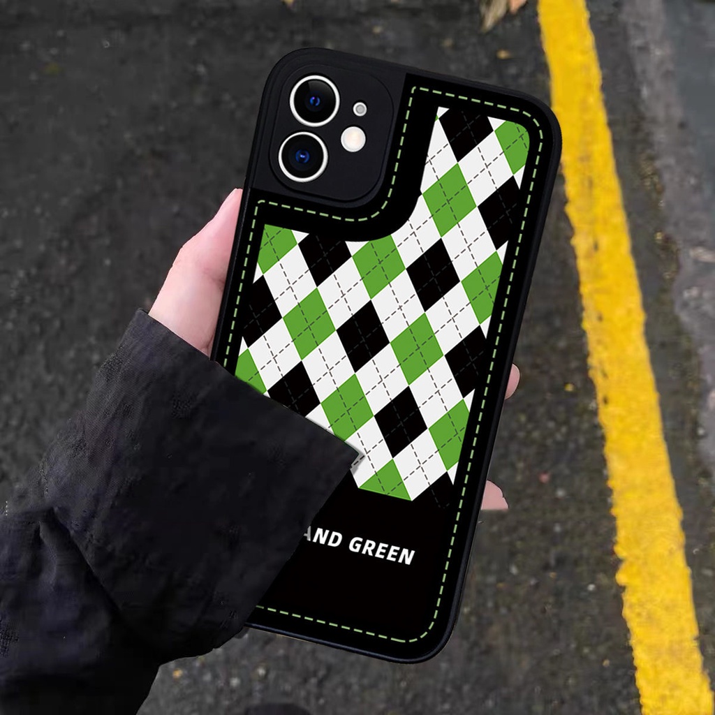 Ốp Điện Thoại Mềm Chống Sốc Toàn Diện Vân Kim Cương Cho iPhone 12 11 xs 14Plus 67 xr 13Promax 8piPhone14