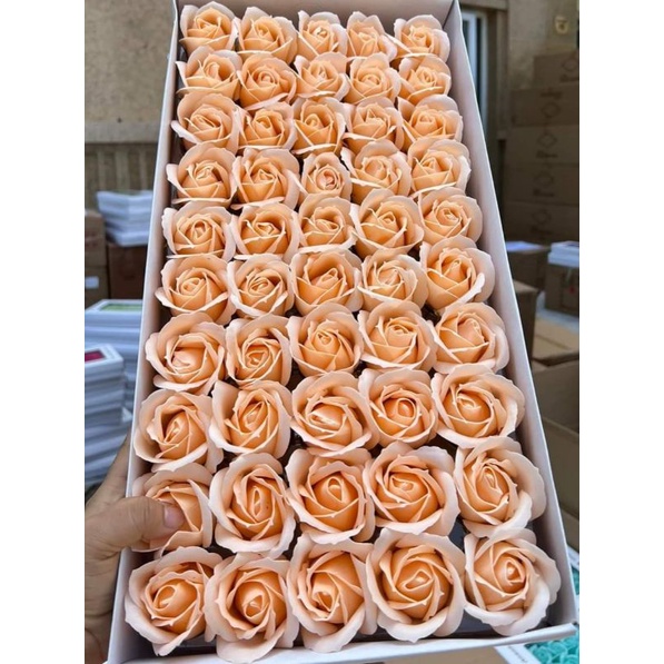Hộp 50 bông hoa hồng sáp thơm hàng VIP loại 1 siêu đẹp/Đi đơn từ 2 hộp