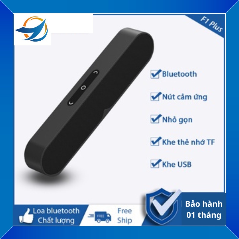 Loa bluetooth F1 Plus dành cho điện thoại, hỗ trợ khe TF gắn thẻ nhớ, cổng USB, cổng AUX 3.5mm Nhỏ gọn hiện đại