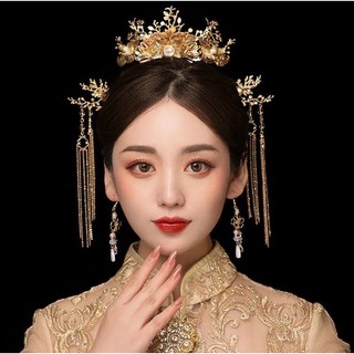 bộ châm cài tóc cổ trang, cài tóc cô dâu Trung Hoa