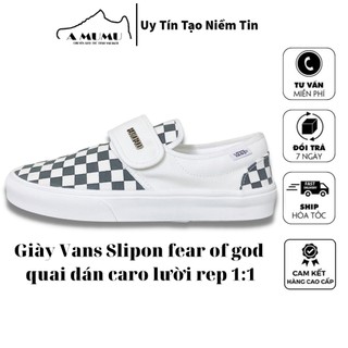 Giày vans lười caro,vans slip on dán bản cao cấp full bill box phụ kiện đủ size nam nữ