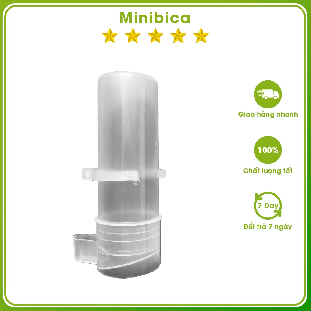 Cóng nước cho chim chào mào Minibica chất liệu nhựa cực đẹp PK172
