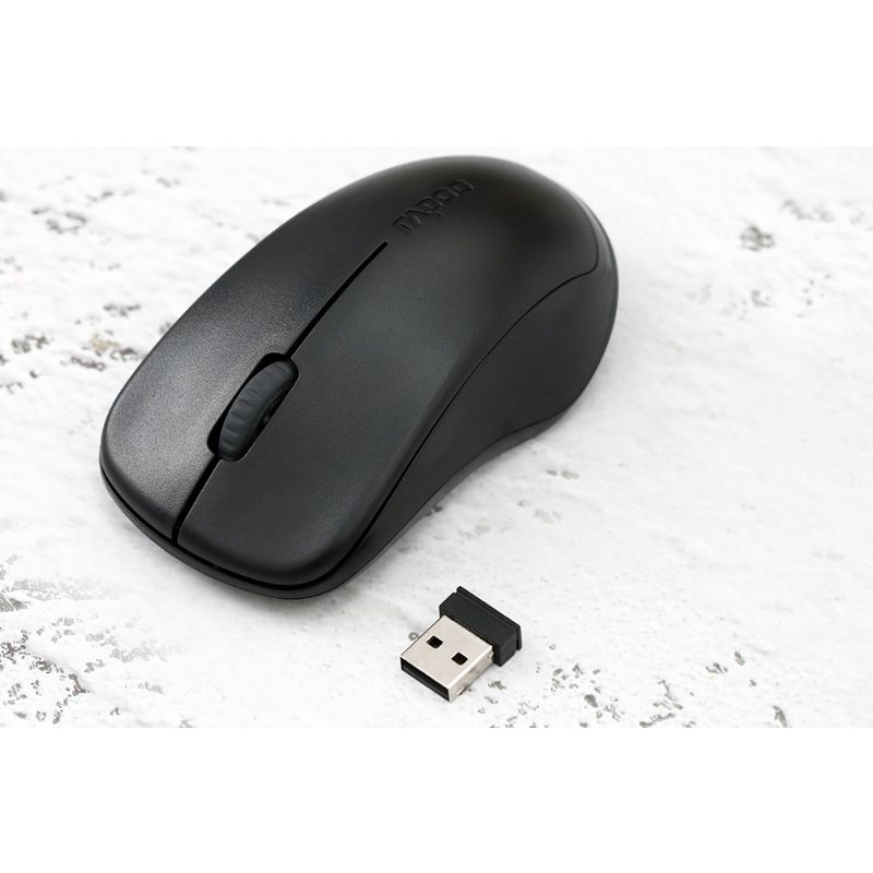Chuột Không dây Rapoo 1620 Đen
