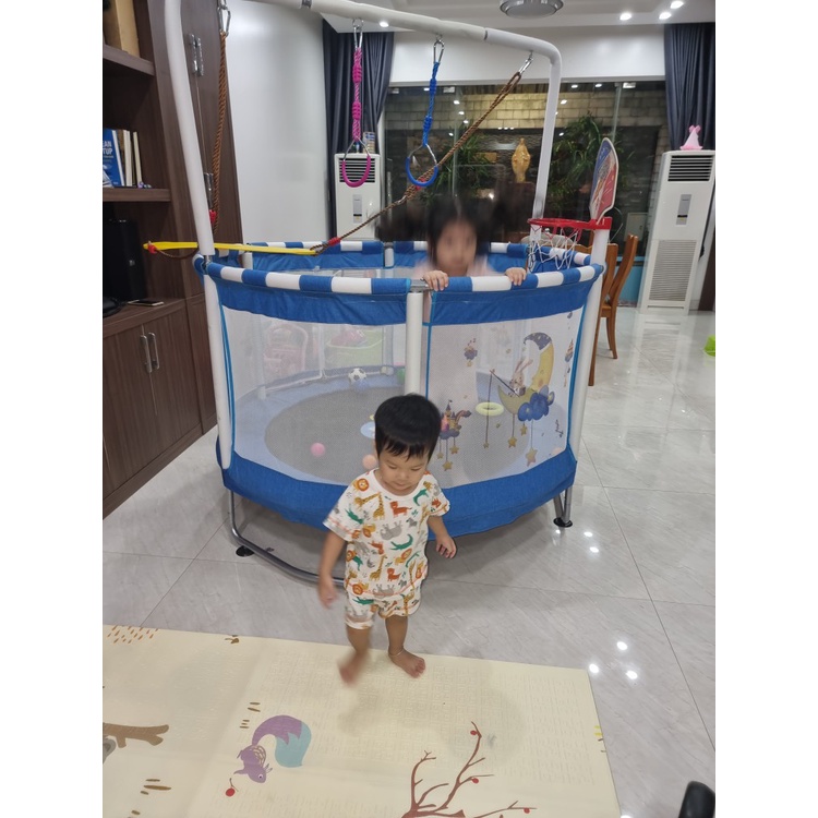 Nhà nhún bóng cho bé yêu  đa năng nhiều môn thể thao kết hợp tăng khả năng vận động cho bé yêu