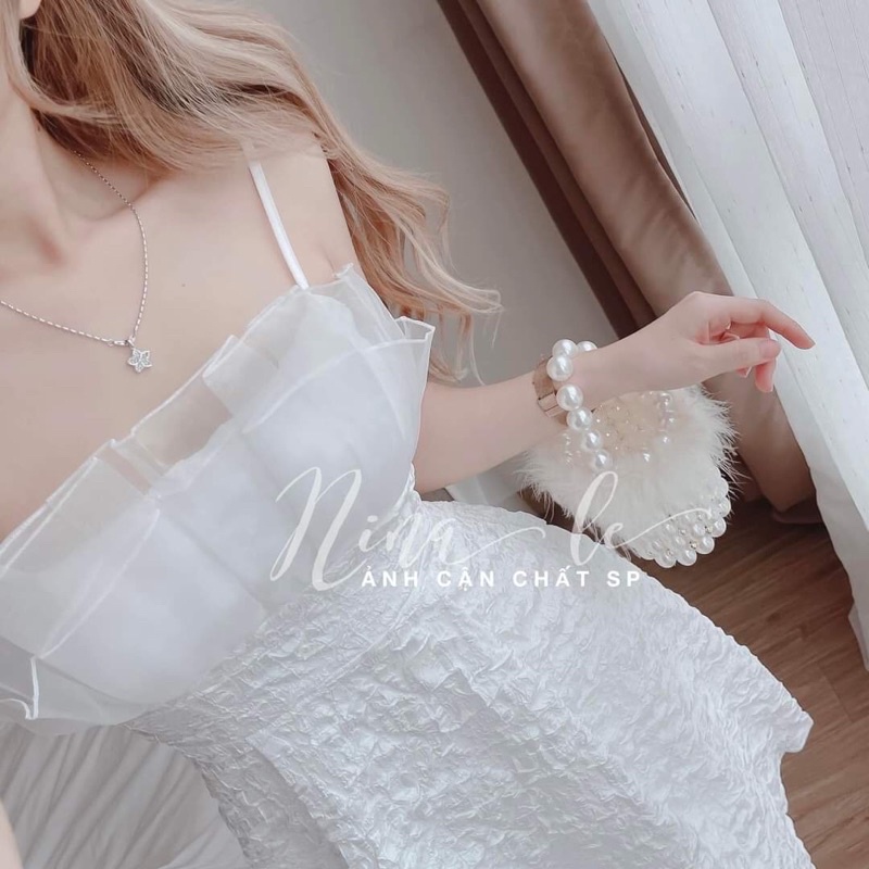 đầm 2 dây ngọc