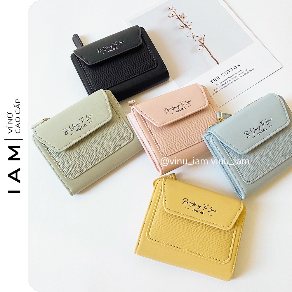 Ví bóp nữ mini cầm tay cao cấp mẫu mới chất da PU đẹp - V02