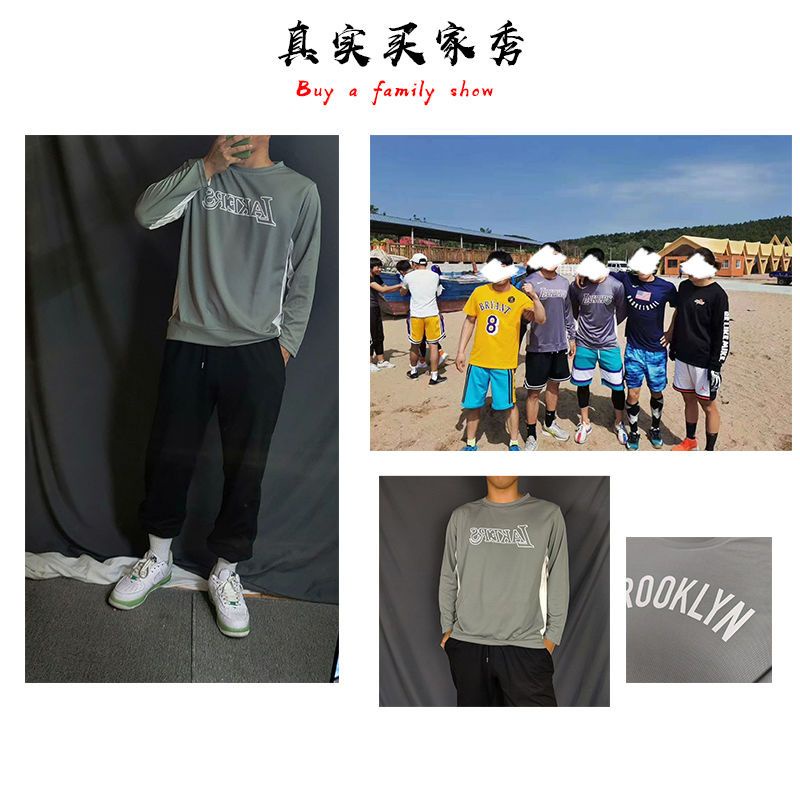 Áo Thun Thể Thao Dài Tay Thoáng Khí Mau Khô Thời Trang Cho Nam