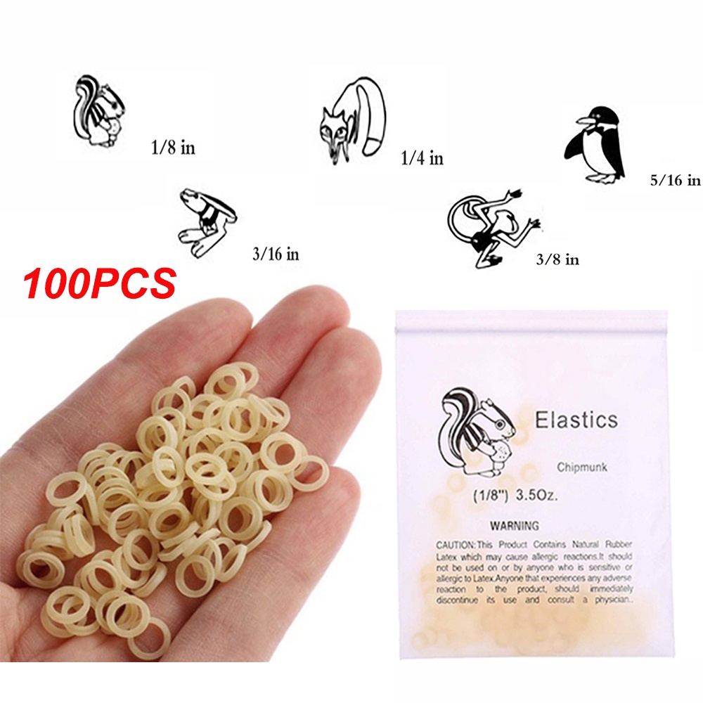 Bộ 100 Dây Cao Su 3.5Ooz Chất Lượng Cao