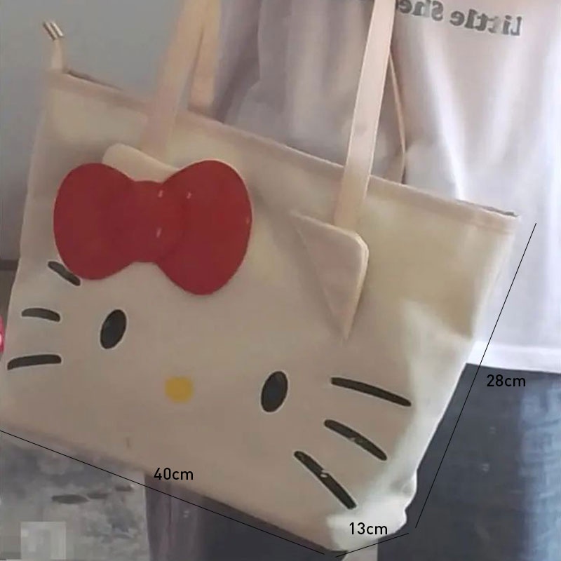 MISCHA Túi Xách Da PU Sức Chứa Lớn In Họa Tiết Hoạt Hình Dễ Thương Thời Trang Cho Học Sinh