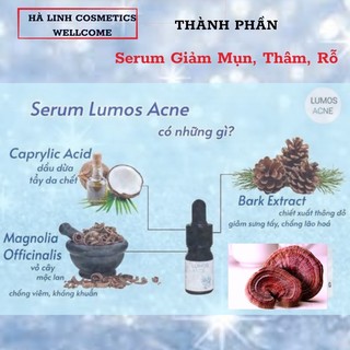 Serum mụn Lumos Acne mẫu mới ( chuẩn auth)
