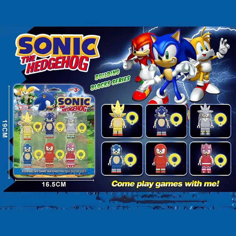 Bộ Đồ Chơi Lắp Ráp  Hình Nhím Sonic Chất Lượng Cao Dành Cho Bé