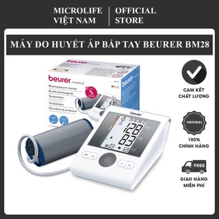 MÁY ĐO HUYẾT ÁP BẮP TAY BEURER BM28 - THƯƠNG HIỆU ĐỨC , BẢO HÀNH 03 NĂM