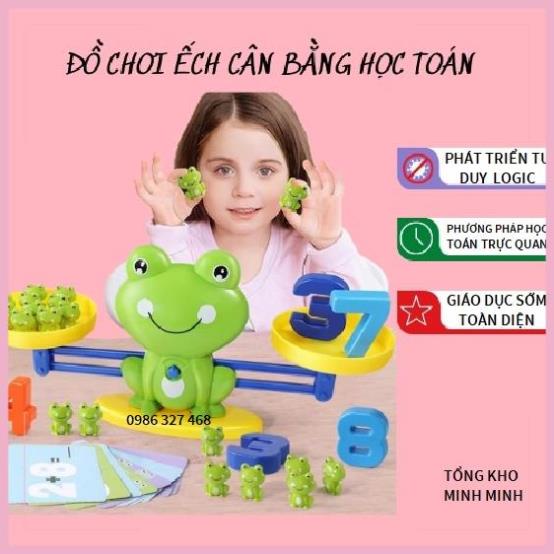Đồ Chơi Cân Ếch, Ếch Cân Bằng Trọng Lượng Hỗ Trợ Học Toán Và Phép Tính- Đồ Chơi Montessori, Giáo Dục Thông Minh
