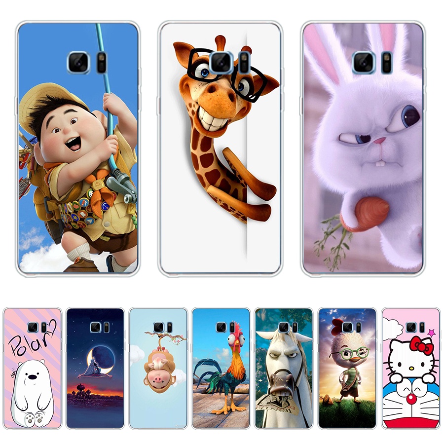 Ốp Điện Thoại TPU Silicon Mềm Hình Nhân Vật Anime B14-Cute Cho Samsung Galaxy note 4 / 5 / 7 / FE