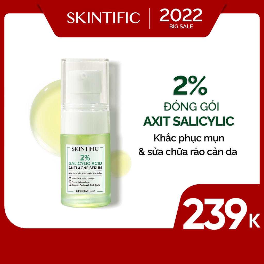 Serum Mụn SKINTIFIC Chính Hãng Rulya Anti Acne 20ml