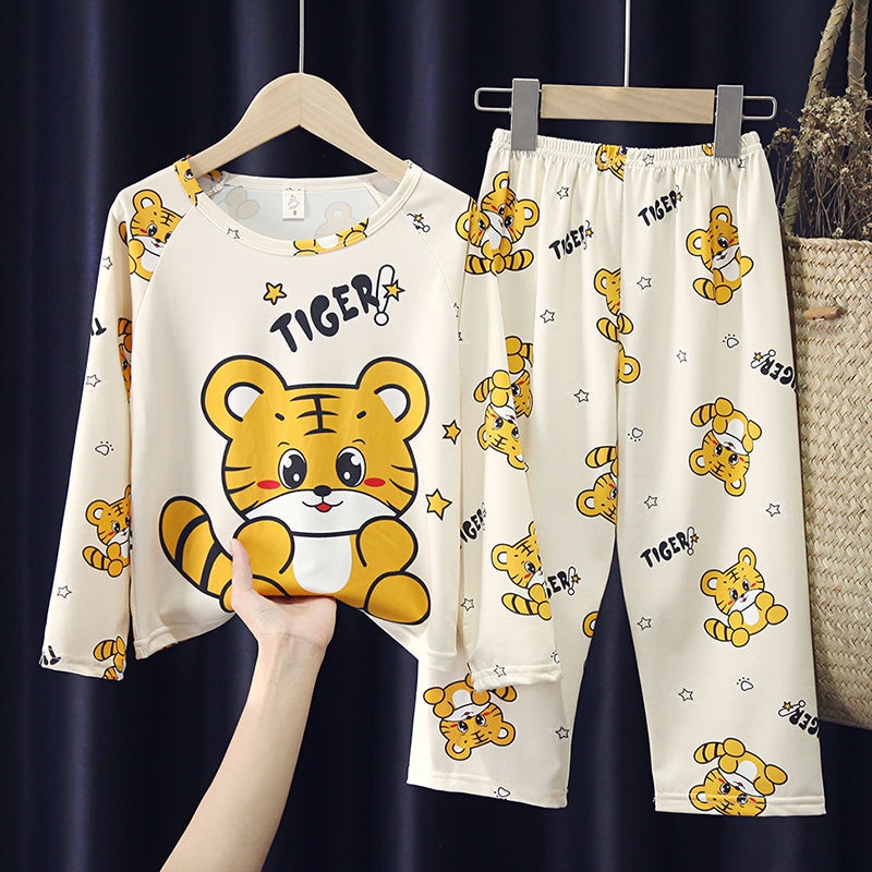 Bộ Đồ Ngủ Tay Dài In Hoạt Hình Dành Cho Bé Trai 1 Tuổi