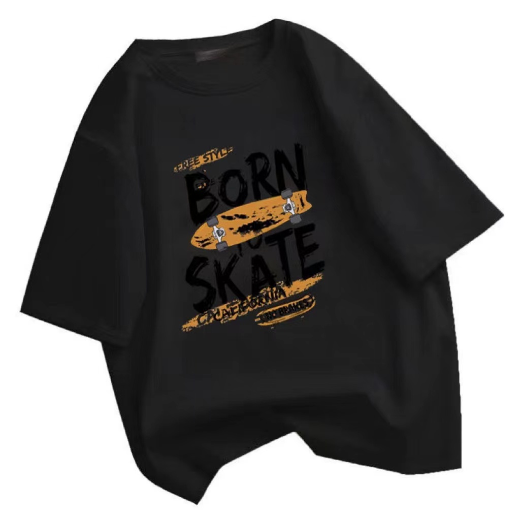 NRVP Áo Thun Unisex Mùa Hè Dáng Suông Tay Cộc Phong Cách Hàn Quốc Cho Nam Nữ