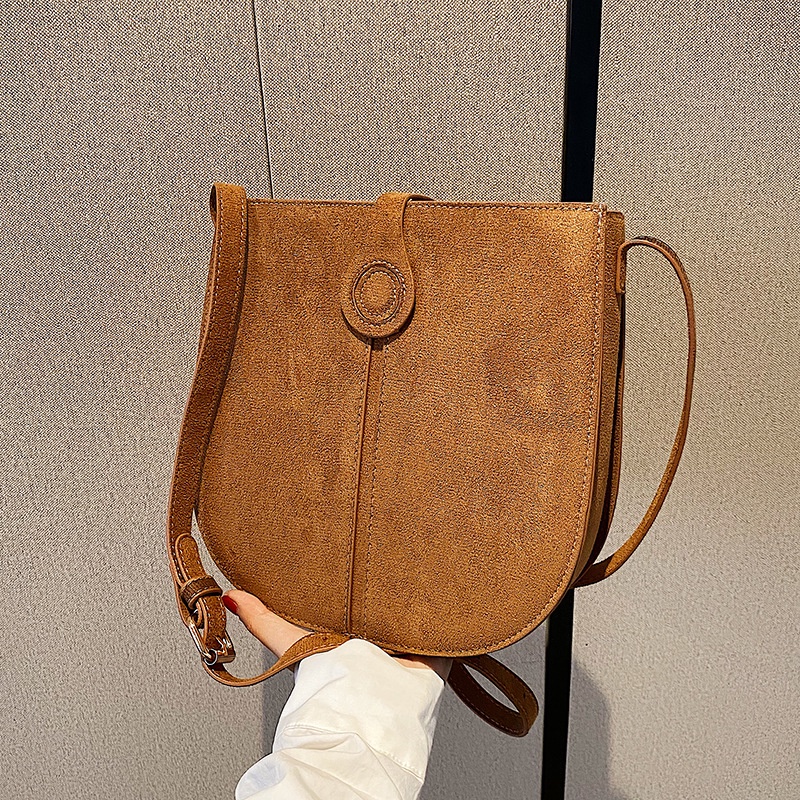 Túi Xách Da Lộn Phong Cách Retro Thời Trang Thu Đông Mới 2022 Dành Cho Nữ