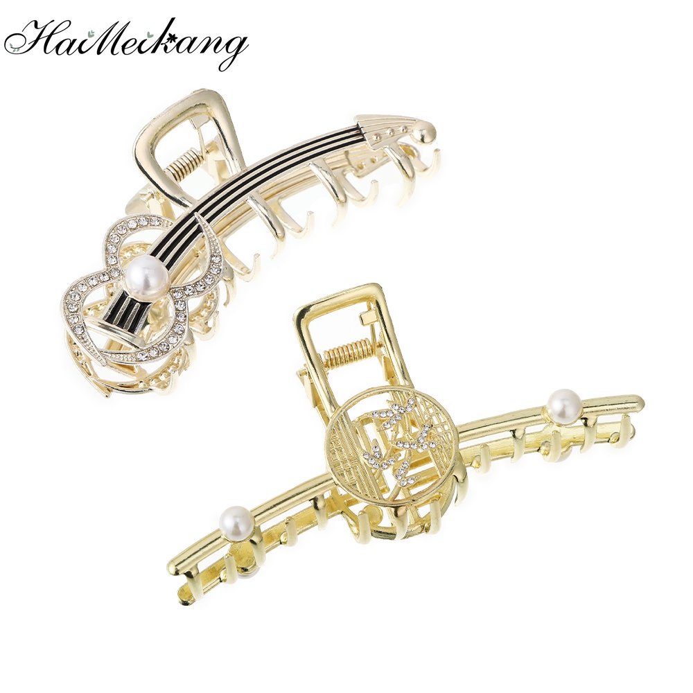 Kẹp tóc HAIMEIKANG đính đá và ngọc trai nhân tạo thời trang