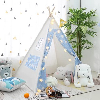 Lều tam giác cho bé chơi, cắm trại, lều khung gỗ trang trí Hiện đại