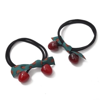 Dây Cột Tóc Hình Quả Cherry Đơn Giản Xinh Xắn